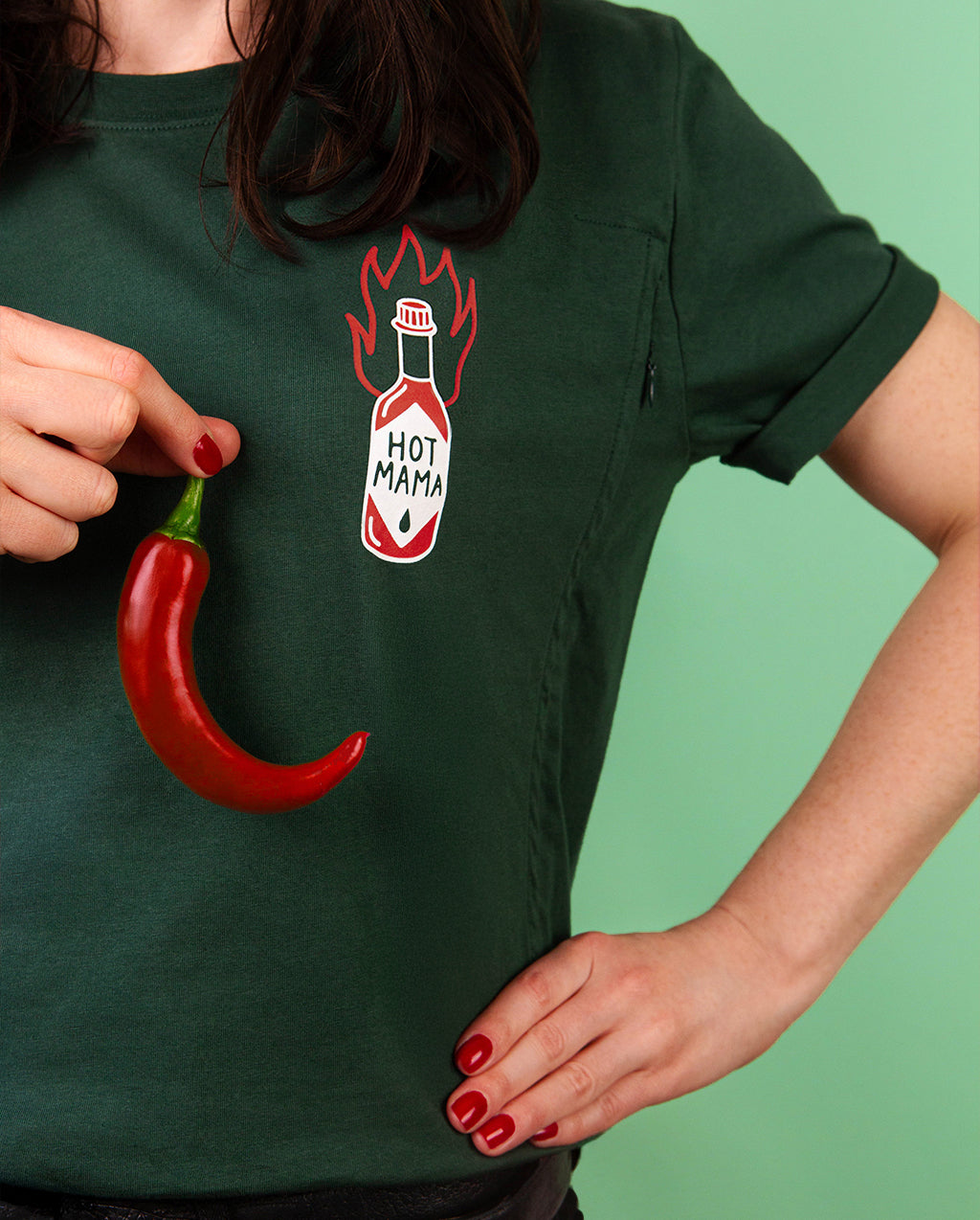 Tshirt allaitement HOT MAMA 🌶️